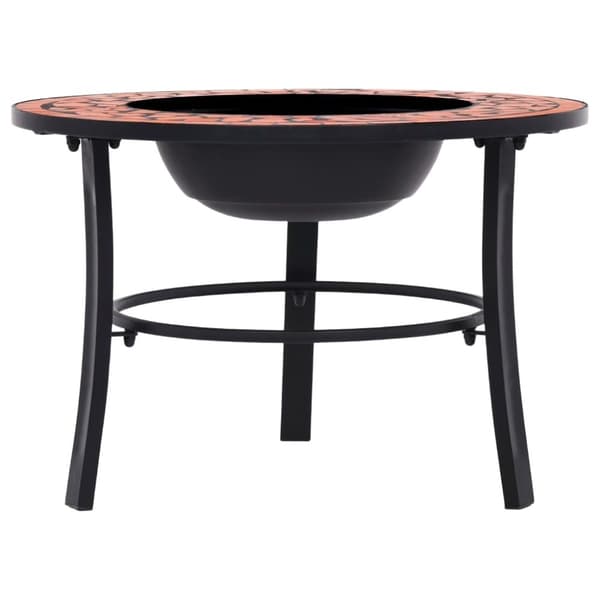 vidaXL bålfad mosaik 68 cm keramik terracottafarvet