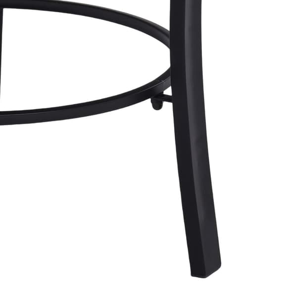 vidaXL bålfad mosaik 68 cm keramik sort og hvid