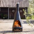 Miniatyrbillede 7 af 7: RedFire pejs Kingston 43x120 cm stål matsort