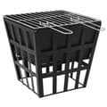 Pikkukuva 2 / 8: vidaXL 2-in-1 tulimalja/grilli 34x34x48 cm teräs