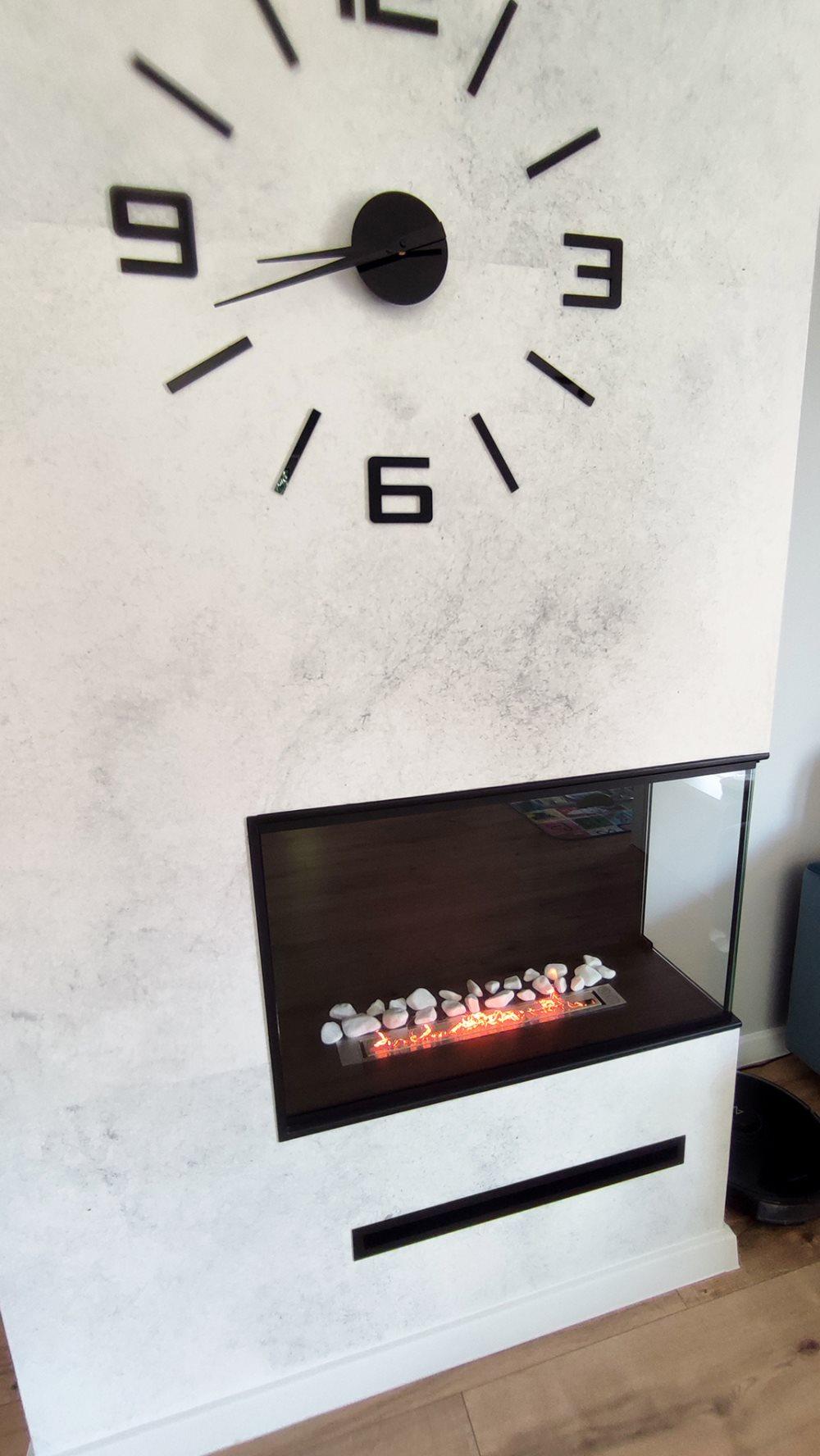 Hörnbiokamin 800 HÖGER