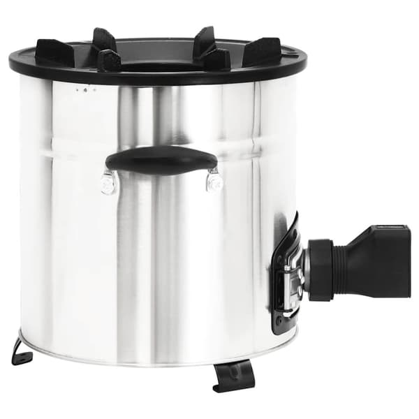 vidaXL Vedovn med USB-vifte sølv 35,5x26x28 cm rustfritt stål