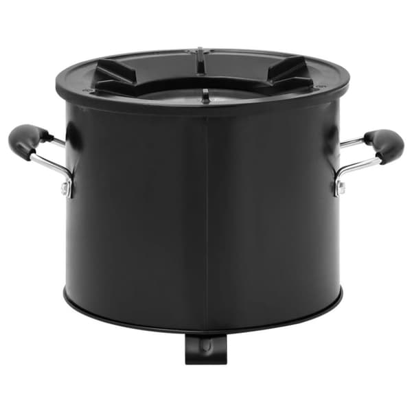 vidaXL Vedeldad campingspis svart 36x26x22,5 cm metall