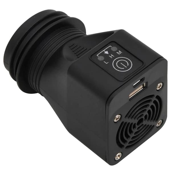 vidaXL Puuhella USB-tuulettimella hopea 35,5x26x28cm ruostumaton teräs
