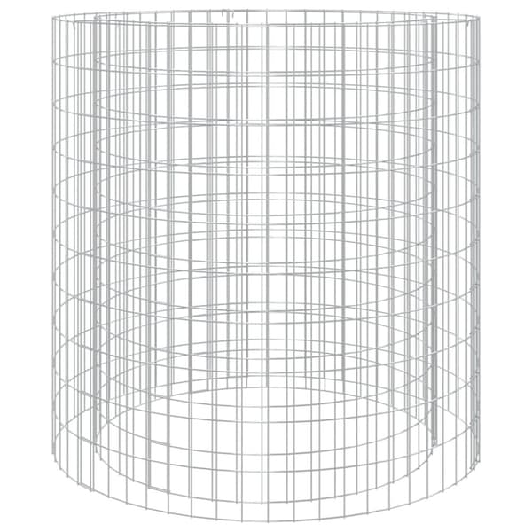 vidaXL gabion-bålkurv Ø 100 cm galvaniseret jern