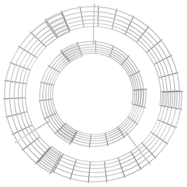vidaXL gabion-bålkurv Ø 50 cm galvaniseret jern
