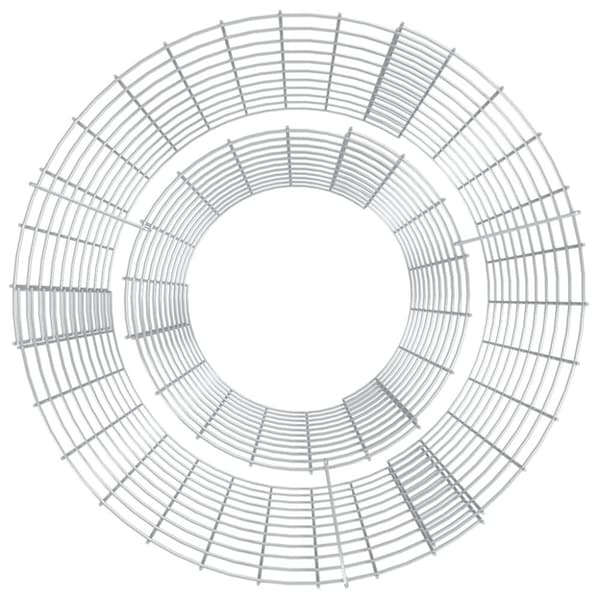 vidaXL gabion-bålkurv Ø 50 cm galvaniseret jern