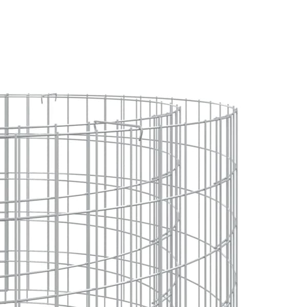 vidaXL gabion-bålkurv Ø 50 cm galvaniseret jern