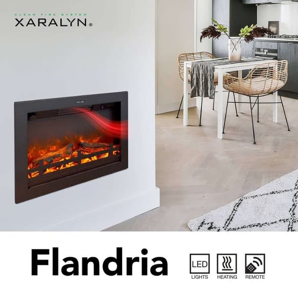 Flandria sähkökiuas - 1500 Watt lämpö - kaukosäädin