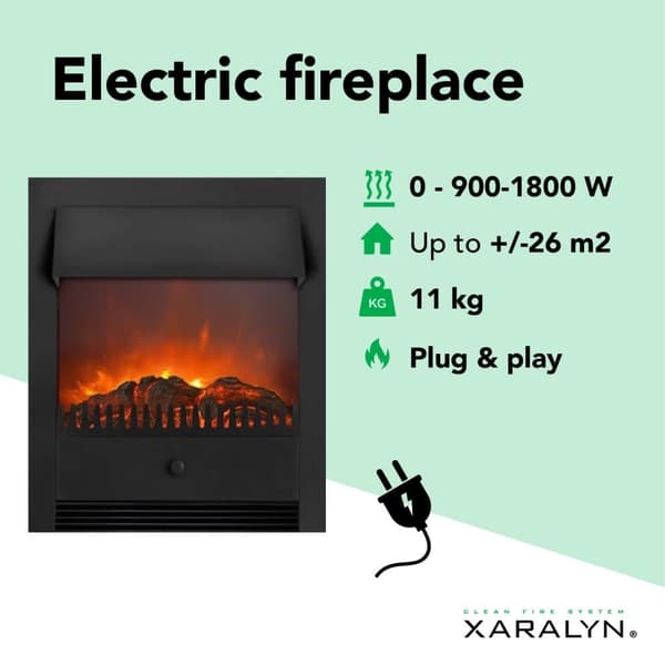 Lagos elektrisk indbygningsovn - 1800 Watt varme - Plug and play