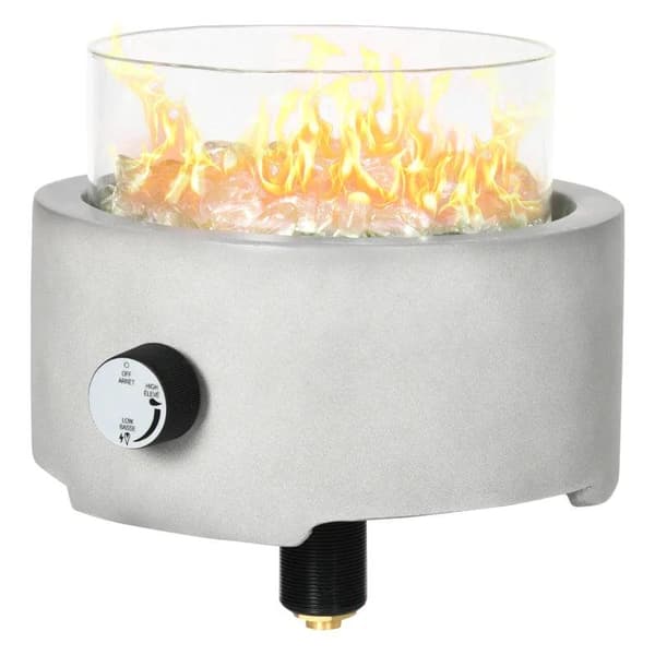 Rootz Table Fire Pit Portable Gas Fire Bowl Gas Fire Bowl Fire