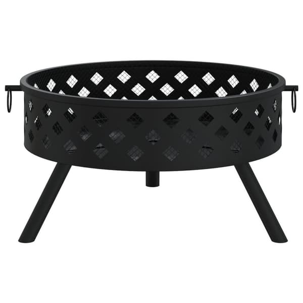 vidaXL Tulimalja ja hiilihanko 58 cm XXL teräs