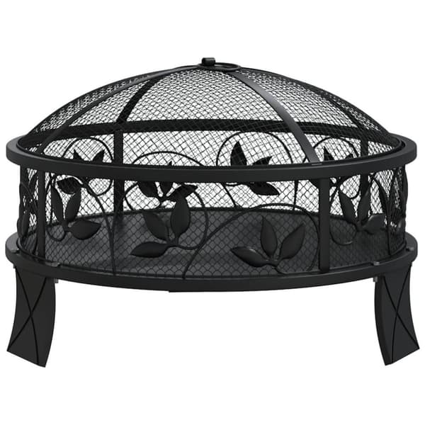 vidaXL Tulimalja ja hiilihanko 50 cm XXL teräs