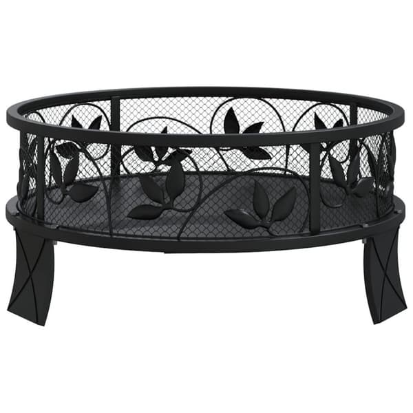 vidaXL Tulimalja ja hiilihanko 50 cm XXL teräs