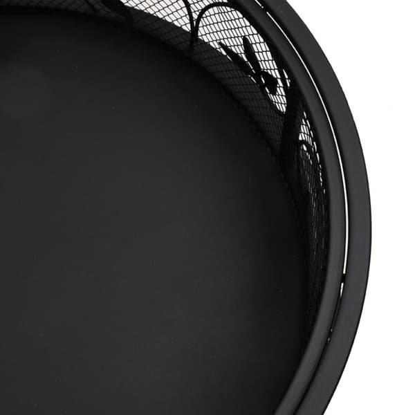 vidaXL Tulimalja ja hiilihanko 50 cm XXL teräs