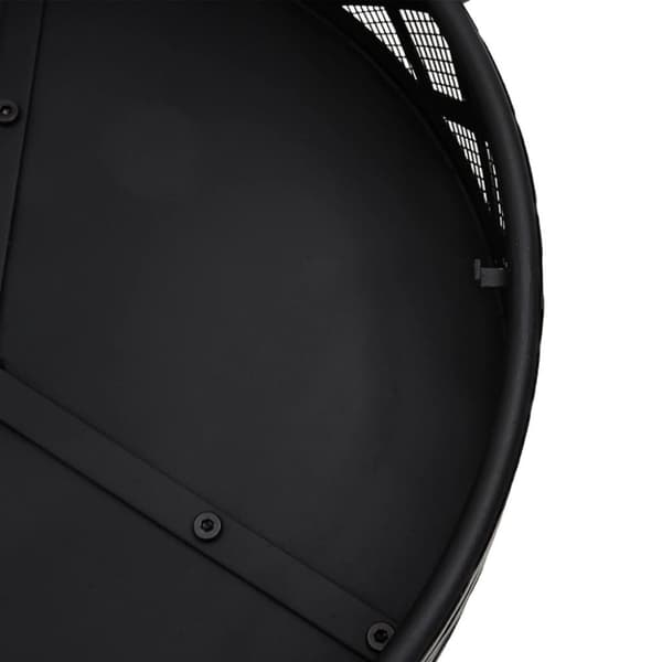 vidaXL Eldstad med eldgaffel 70 cm XXL stål