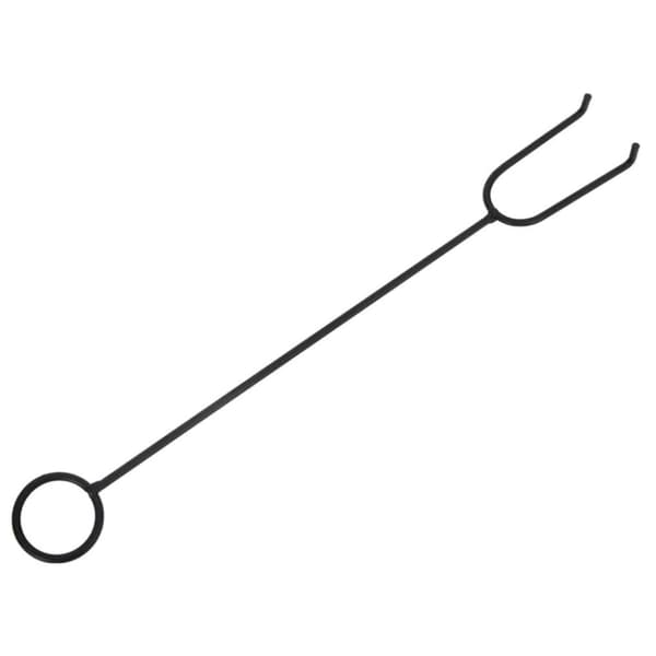 vidaXL Eldstad med eldgaffel 70 cm XXL stål