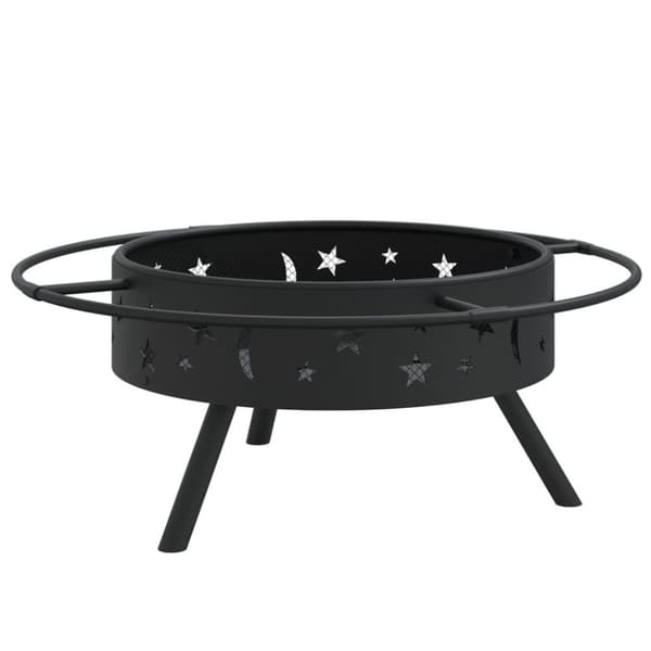 vidaXL Bålfat med ildrake 70 cm XXL stål