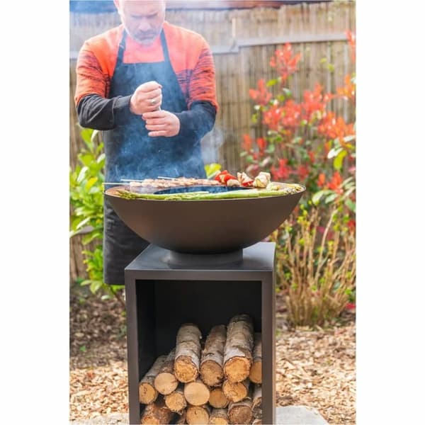 RedFire Eldstad med grill ONYX klassisk 60 cm med överdrag