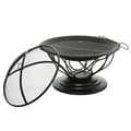Miniatyrbillede 3 af 6: Rootz Fire Pit - 2-in-1 Fire Pit - Spark Guard Grill  - Garden BBQ - Grill Mesh Rack - Black - Ø75 x 55H cm