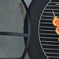 Miniatyrbillede 5 af 6: Rootz Fire Pit - 2-in-1 Fire Pit - Spark Guard Grill  - Garden BBQ - Grill Mesh Rack - Black - Ø75 x 55H cm