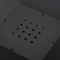 Miniatyrbillede 4 af 7: Rootz Fire Pit - Ildskål - Ildkurv - Ildbord - Rundt ildsted - Til havecamping - BBQ - Med Poker Spark Protection - Stål - Sort - 45 x 45 x 34 cm