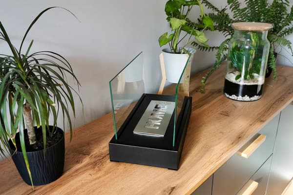 Etanolitakka Takka Bio-takka Vapaasti seisova biotakka HOME Bioetanolipoltin 36 x 22 x 18 cm musta TÜV-sertifikaatti orgaaninen takka Biokattila