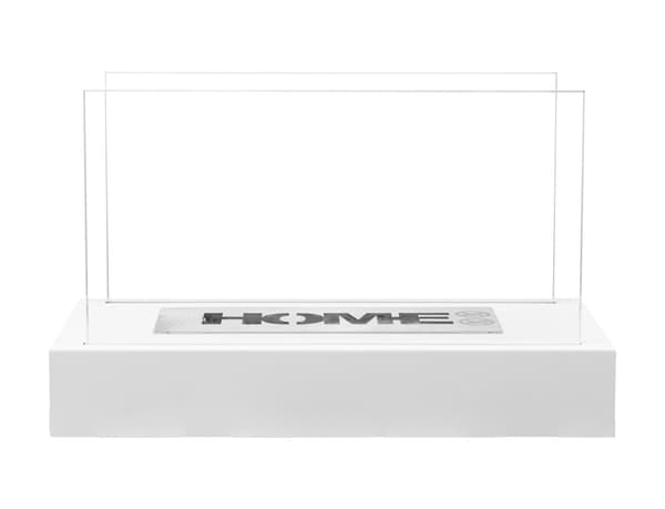 Pejs HOME bio-pejs hvid mat økologisk pejs ethanol pejs 36 cm x 18 cm x 22 cm Brænder med TÜV sikkerhedscertifikat