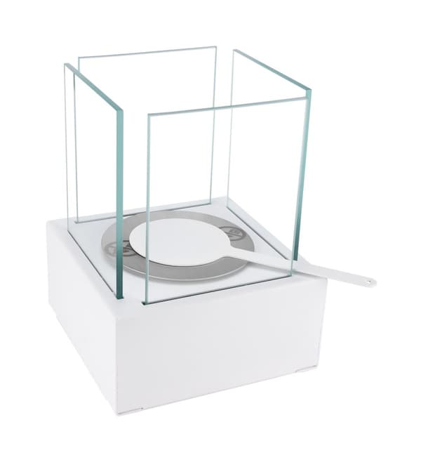Takat Vapaasti seisova biotakka Älykäs valkoinen Bioetanolipoltin 13 cm x 13 cm x 17 cm TÜV-sertifikaatti