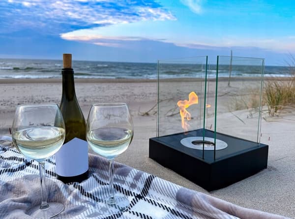 Sunset Garden Mini Fritstående Cinema Beacon til hjemmet eller haven Ideel som gave 26 cm x 33 cm x 26 cm