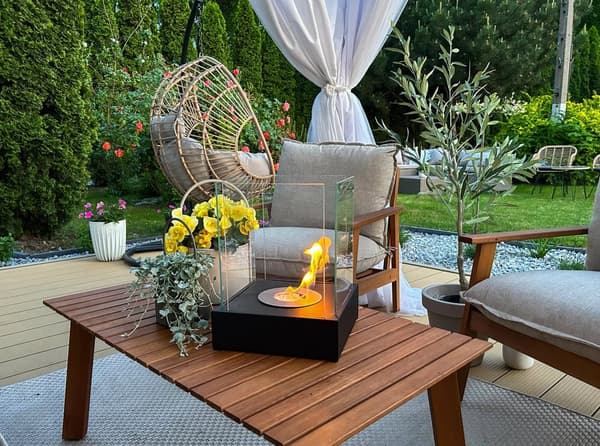 Sunset Garden Mini Fritstående Cinema Beacon til hjemmet eller haven Ideel som gave 26 cm x 33 cm x 26 cm