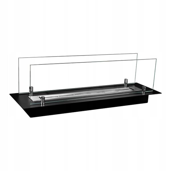 Biopejs / Flush indsats 65 cm / Sort mat med glas / TÜV certifikat / Flush indsats