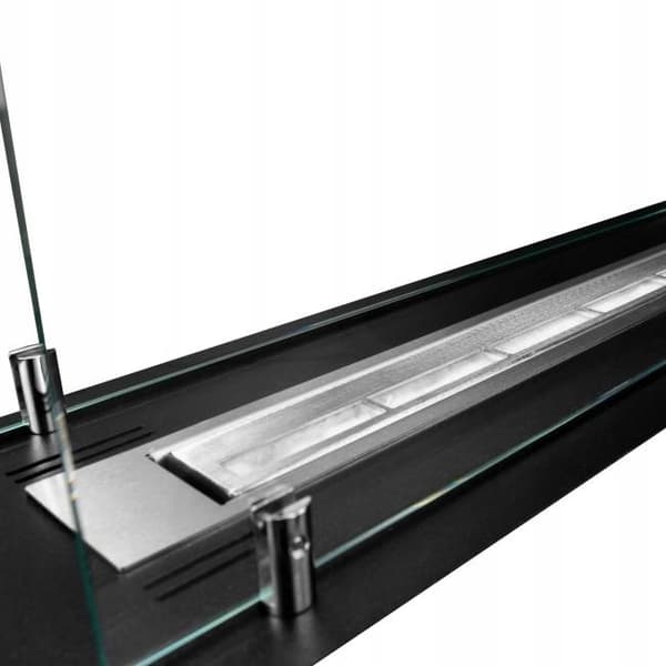 Biopejs / Flush indsats 65 cm / Sort mat med glas / TÜV certifikat / Flush indsats