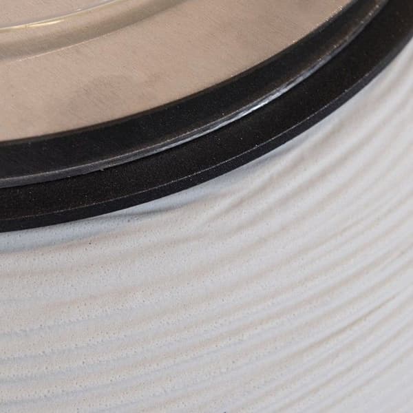 Mark trädgårdsbrännare för bioetanol eldstad för inom- och utomhusbruk BOTTICELLI Pearl White d.40 x h54