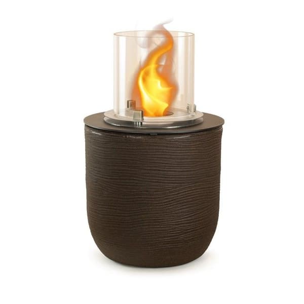 Bioetanol trädgårdskamin för inom- och utomhusbruk RAFFAELLO Terra Brown d.35 x h55
