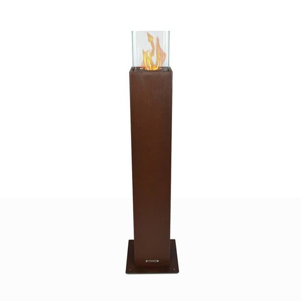 Trädgårdseldstad - Divina Fire - Capri 110 - Stål - Bioetanol - Brun
