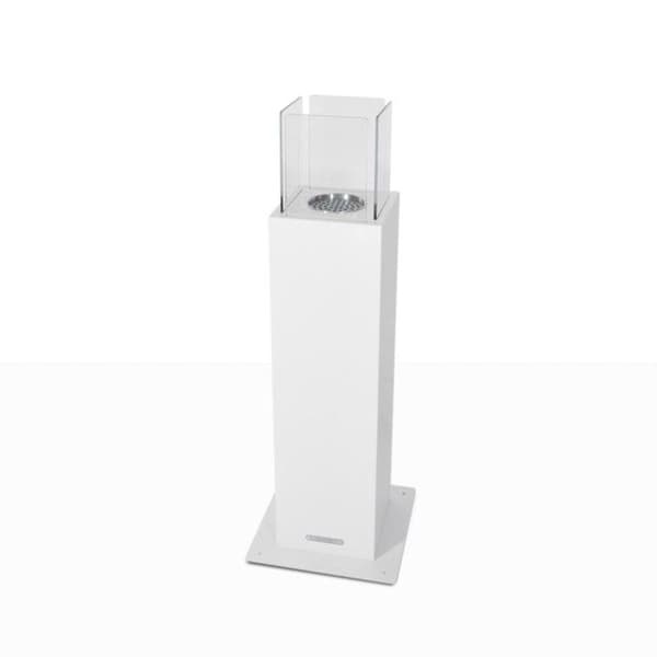 Bioetanol trädgårdsspis Capri 70 Vit biospis utomhus