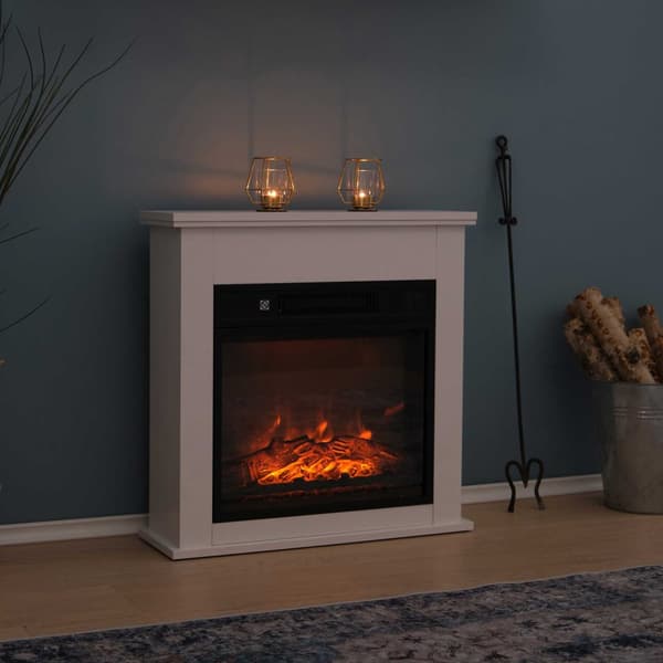Lykke Elektrisk Peis S, 2000W, Hvit