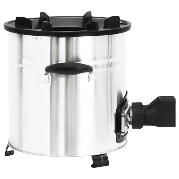 vidaXL grydekomfur m. USB-ventilator 35,5x26x28 cm rustfrit stål sølv -  Ildsteder