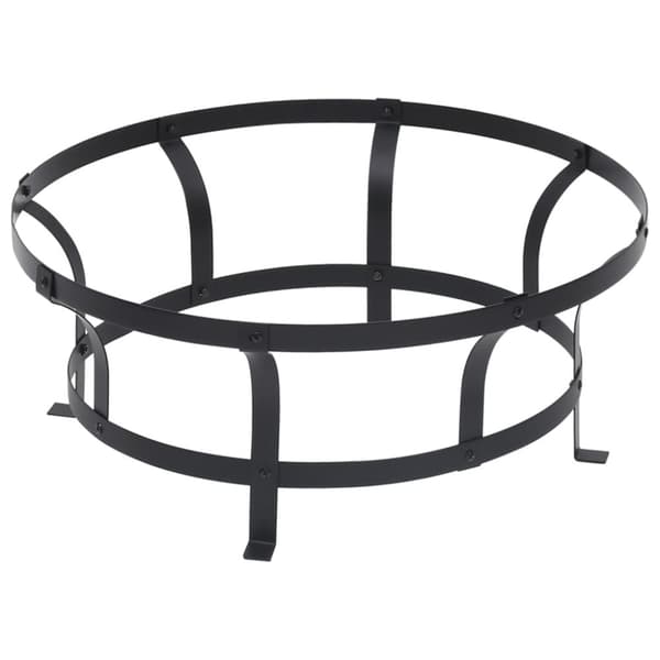 vidaXL bålfad med grill rustfrit stål 76 cm -  Ildsteder