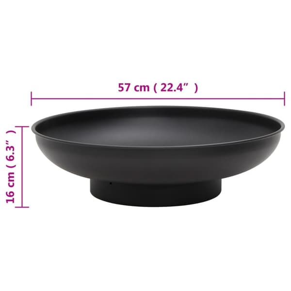 vidaXL Tulimalja 57 cm teräs -  Tulisijat