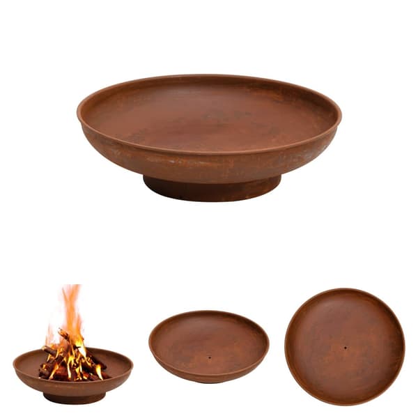 The Living Store Eldstad 57 cm stål -  Öppna spisar