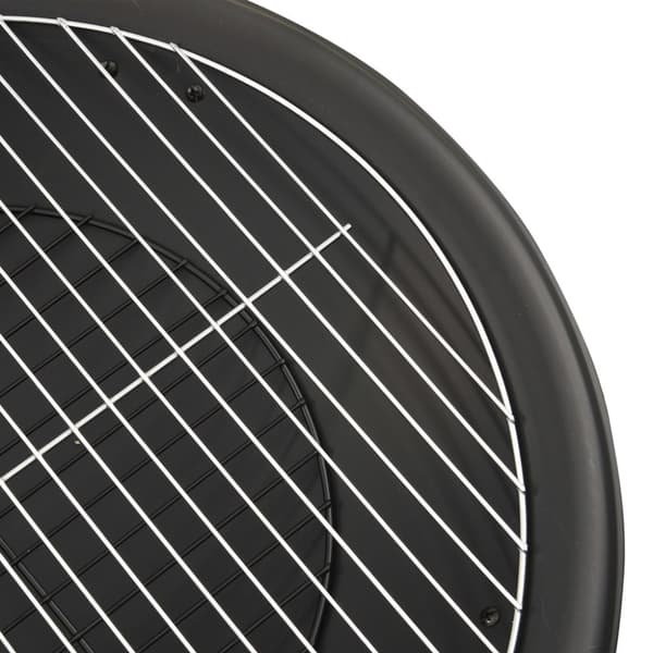 Ildsteder - Living 2-i-1 bålfad og grill med ildrager 56x56x49 cm stål