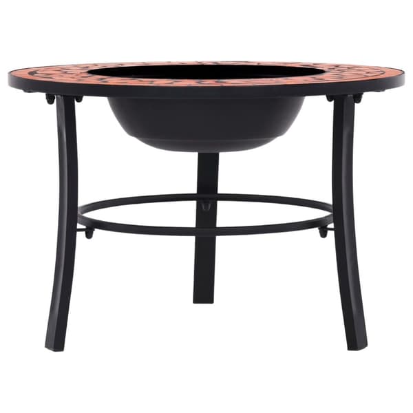 Ildsteder - Living bålfad mosaik 68 cm keramik terracottafarvet