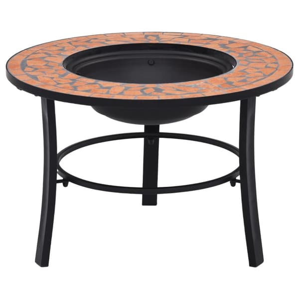 Ildsteder - Living bålfad mosaik 68 cm keramik terracottafarvet