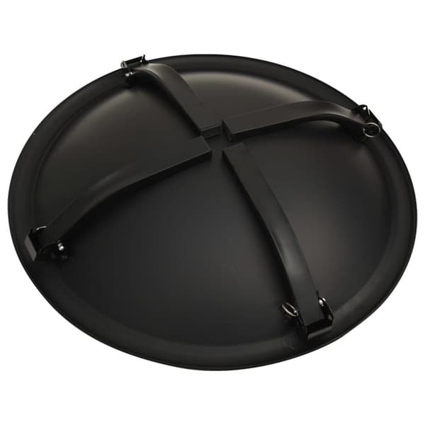 2-i-1 bålfad og grill med ildrager 56x56x49 cm stål - Bålfad - Bålfade - Home & Living