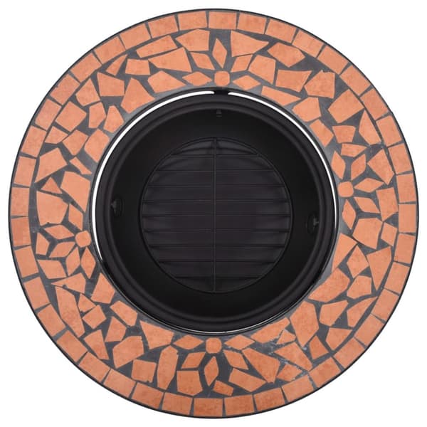 Eldfat med mosaik terrakotta 68cm keramik - Eldgrop - Eldgropar - Home & Living