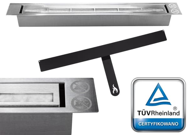 Etanolkamin Öppna spisar Bio-eldplats Hängande biopejs Bioetanolbrännare BOX  90 cm x 40 cm x 12 cm matt vit ekologisk eldstad