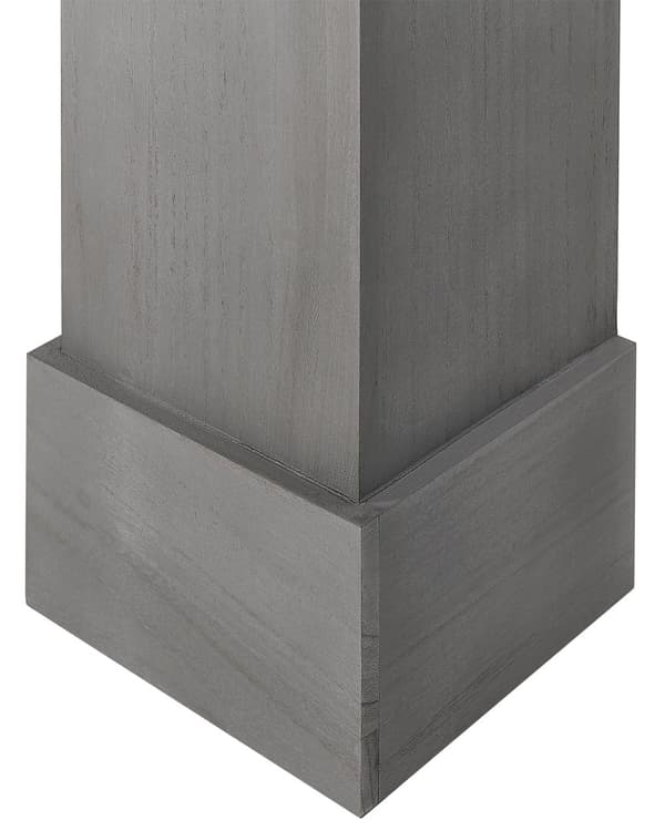 Peishylle Grå 97 x 23 x 99 cm Klassisk Tradisjonell Stue Utsmykket