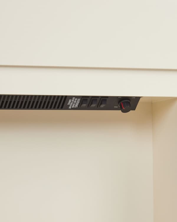 Sähkötakka beige MDF-levy 90 x 21 x 80 cm LED-liekkiefektillä termostaatilla koristekivillä moderni tyyli